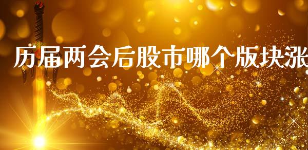 历届两会后股市哪个版块涨_https://wap.lxcailiao.com_金融监管_第1张