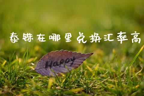 泰铢在哪里兑换汇率高_https://wap.lxcailiao.com_股权投资_第1张