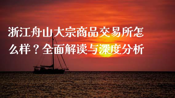 浙江舟山大宗商品交易所怎么样？全面解读与深度分析_https://wap.lxcailiao.com_金融监管_第1张