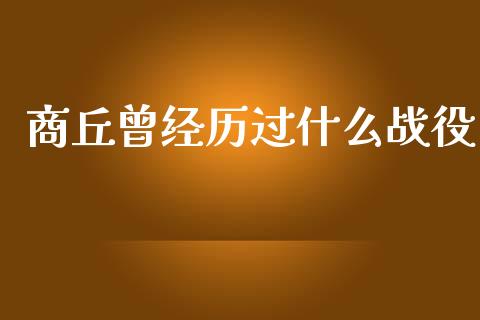 商丘曾经历过什么战役_https://wap.lxcailiao.com_融资担保_第1张