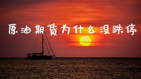 原油期货为什么没跌停_https://wap.lxcailiao.com_财务管理_第1张