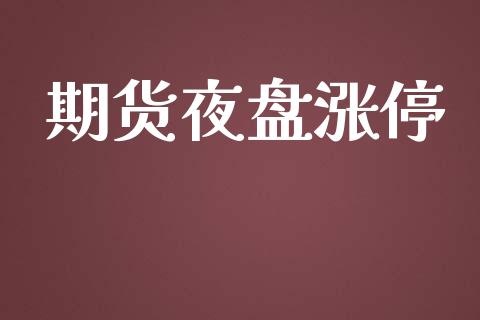 期货夜盘涨停_https://wap.lxcailiao.com_股权投资_第1张