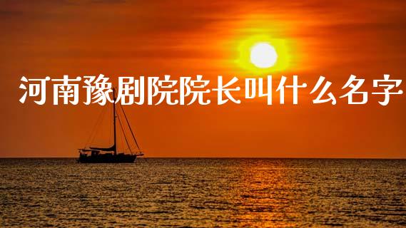 河南豫剧院院长叫什么名字_https://wap.lxcailiao.com_股权投资_第1张