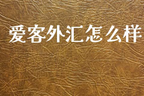 爱客外汇怎么样_https://wap.lxcailiao.com_金融监管_第1张