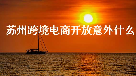苏州跨境电商开放意外什么_https://wap.lxcailiao.com_金融监管_第1张