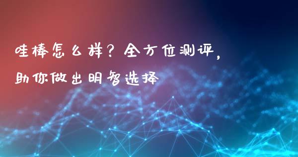 哇棒怎么样？全方位测评，助你做出明智选择_https://wap.lxcailiao.com_财务管理_第1张
