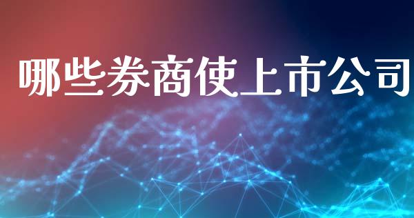 哪些券商使上市公司_https://wap.lxcailiao.com_财务管理_第1张