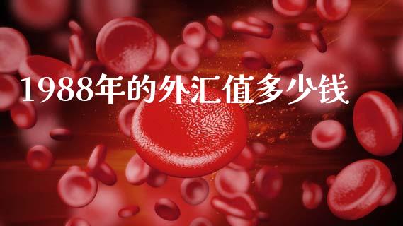 1988年的外汇值多少钱_https://wap.lxcailiao.com_融资担保_第1张