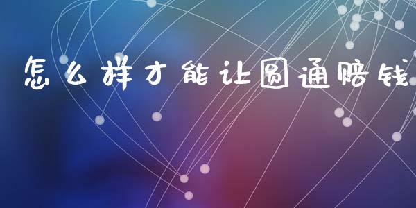 怎么样才能让圆通赔钱_https://wap.lxcailiao.com_融资担保_第1张