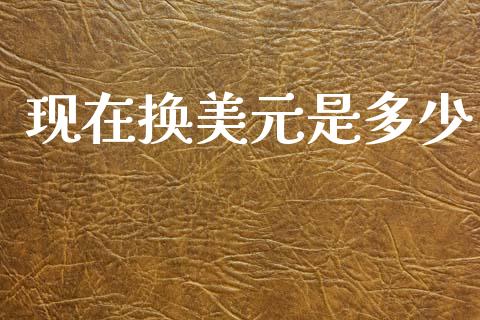 现在换美元是多少_https://wap.lxcailiao.com_财务管理_第1张