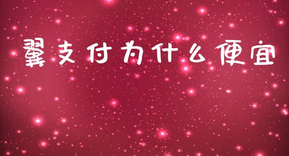 翼支付为什么便宜_https://wap.lxcailiao.com_融资担保_第1张