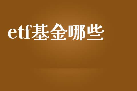 etf基金哪些_https://wap.lxcailiao.com_财务管理_第1张