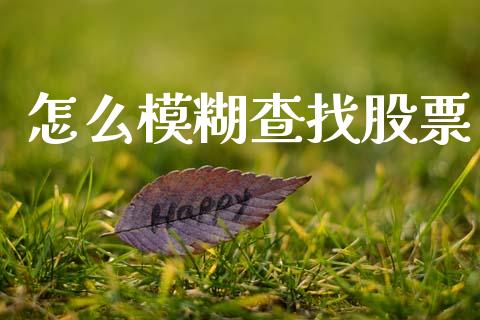 怎么模糊查找股票_https://wap.lxcailiao.com_融资担保_第1张