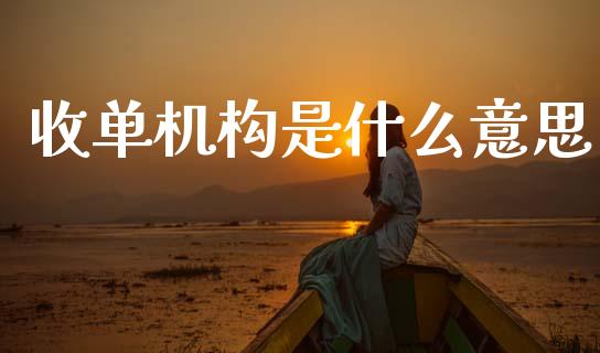 收单机构是什么意思_https://wap.lxcailiao.com_金融监管_第1张