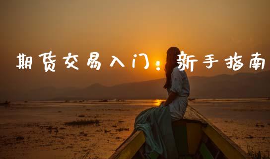 期货交易入门：新手指南_https://wap.lxcailiao.com_金融监管_第1张