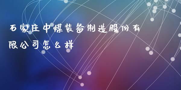 石家庄中煤装备制造股份有限公司怎么样_https://wap.lxcailiao.com_财务管理_第1张