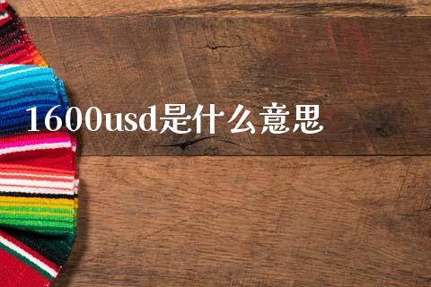 1600usd是什么意思_https://wap.lxcailiao.com_股权投资_第1张