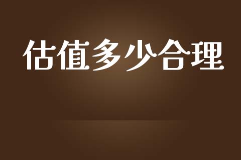 估值多少合理_https://wap.lxcailiao.com_股权投资_第1张