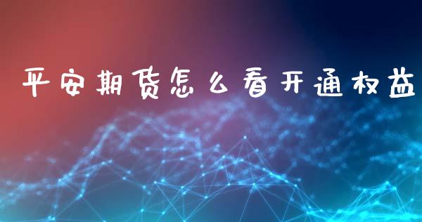 平安期货怎么看开通权益_https://wap.lxcailiao.com_财务管理_第1张