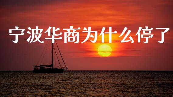 宁波华商为什么停了_https://wap.lxcailiao.com_金融监管_第1张