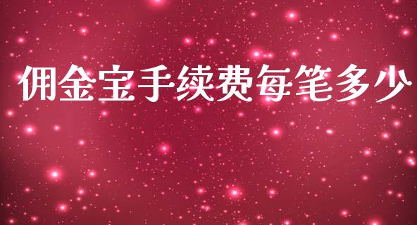 佣金宝手续费每笔多少_https://wap.lxcailiao.com_融资担保_第1张