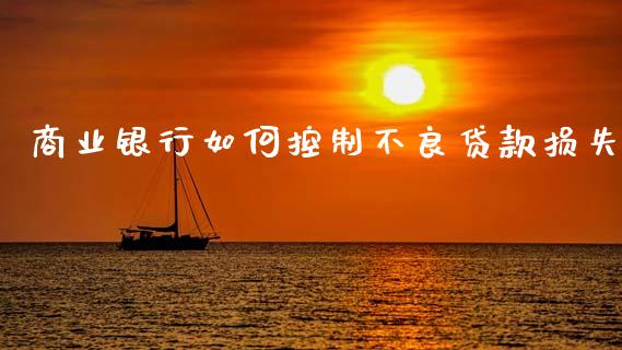 商业银行如何控制不良贷款损失_https://wap.lxcailiao.com_财务管理_第1张
