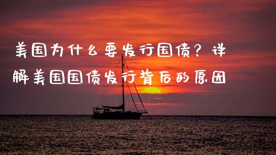 美国为什么要发行国债？详解美国国债发行背后的原因_https://wap.lxcailiao.com_财务管理_第1张