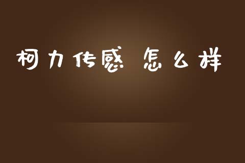 柯力传感 怎么样_https://wap.lxcailiao.com_金融监管_第1张