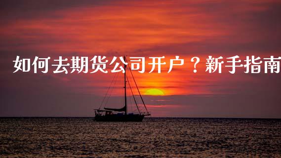如何去期货公司开户？新手指南_https://wap.lxcailiao.com_金融监管_第1张